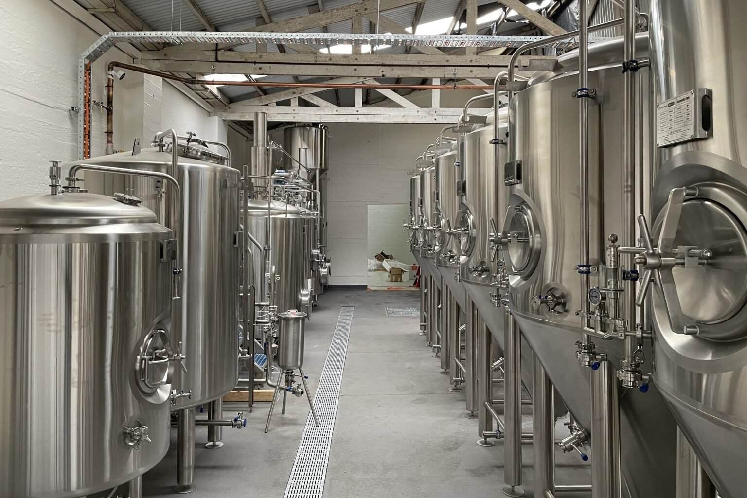 Salle de brassage de 5 hectolitres installée en Australie
